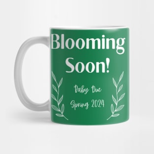 Blooming Soon Pregnancy Announcement Mug
